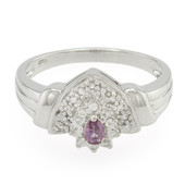Unheated Ceylon Purple Sapphire Silver Ring