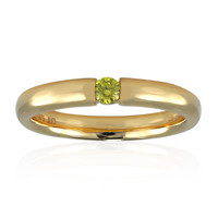 9K VS1 Yellow Diamond Gold Ring