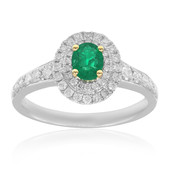 18K Colombian Emerald Gold Ring (CIRARI)