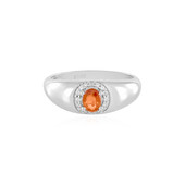 Sunset Sapphire Silver Ring