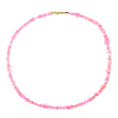 Pink Ethiopian Opal Silver Necklace