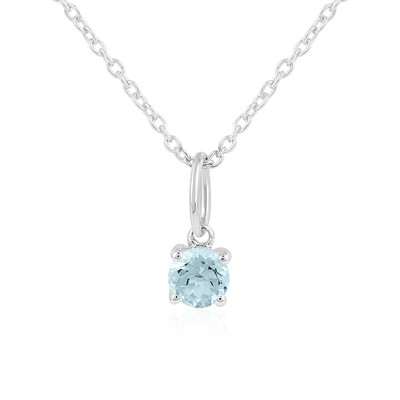 Aquamarine Silver Necklace