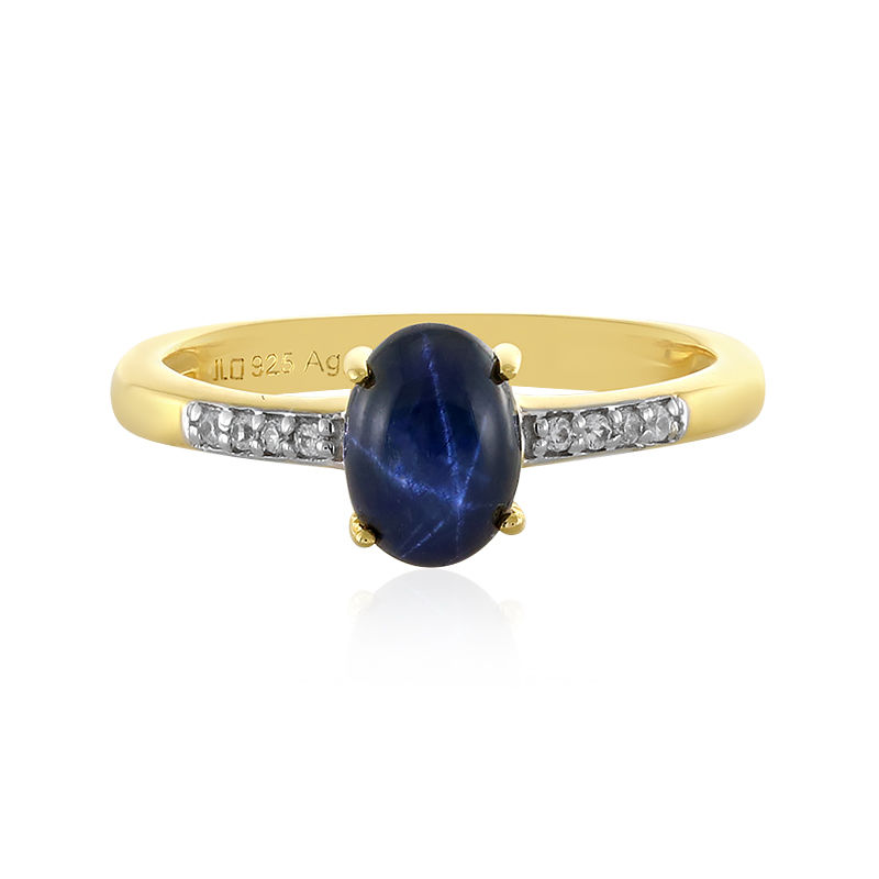 Blue Sapphire Yellow Gold Ring | Yellow Sapphire Gold Ring Men - 13x18mm  Blue 10k - Aliexpress