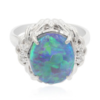 Australian Opal Platinium Ring