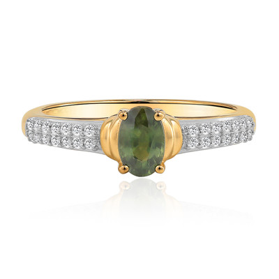 9K Green Queensland Sapphire Gold Ring (Mark Tremonti)