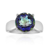 Mystic Blue Quartz Silver Ring