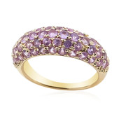 9K Unheated Ceylon Purple Sapphire Gold Ring