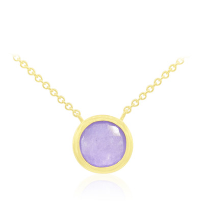 Lavender Jade Silver Necklace