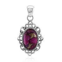 Mohave Purple Copper Turquoise Silver Pendant (Art of Nature)