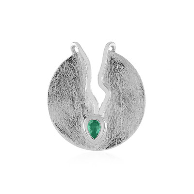Ethiopian Emerald Silver Pendant (MONOSONO COLLECTION)