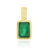 9K Zambian Emerald Gold Pendant