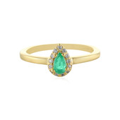 Russian Emerald Silver Ring