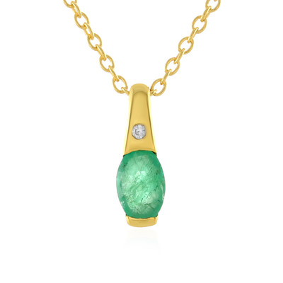 Brazilian Emerald Silver Necklace