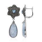 Aquamarine Silver Earrings (Annette classic)
