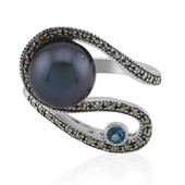 Tahitian Pearl Silver Ring (Annette classic)