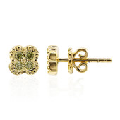 9K VS1 Yellow Diamond Gold Earrings (Annette)