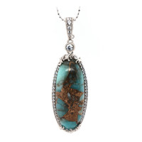 Amazonite Mosaic Silver Necklace (Dallas Prince Designs)