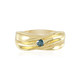 I2 Blue Diamond Silver Ring