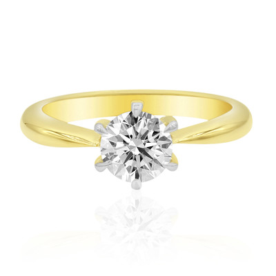 18K VVS1 (L) Diamond Gold Ring (Annette)