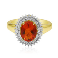 9K Mexican Fire Opal Gold Ring (Adela Gold)