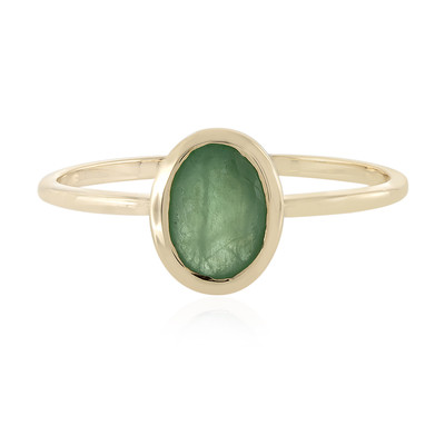 9K Socoto Emerald Gold Ring