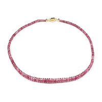 9K Pink Tourmaline Gold Necklace