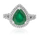18K AAA Zambian Emerald Gold Ring (AMAYANI)