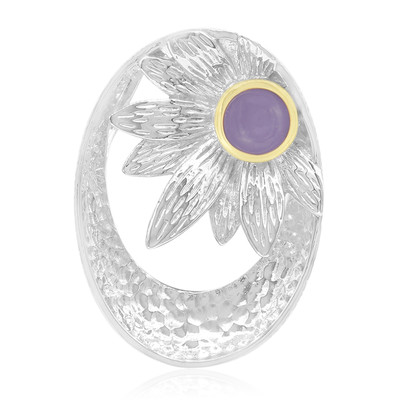 Lavender Jade Silver Pendant (MONOSONO COLLECTION)