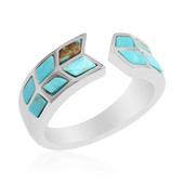 Kingman Turquoise Silver Ring (Anne Bever)