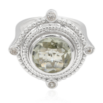 Green Amethyst Silver Ring (Memories by Vincent)