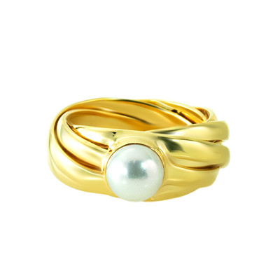 14K Akoya Pearl Gold Ring (de Melo)