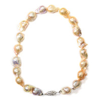 10K Kasumigaura Baroque Pearl Gold Necklace