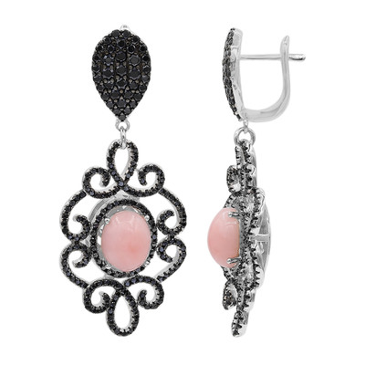 Pink Opal Silver Earrings (Dallas Prince Designs)