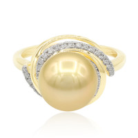 9K Golden South Sea Pearl Gold Ring (TPC)