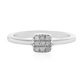 I3 (H) Diamond Silver Ring