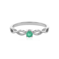 Colombian Emerald Silver Ring
