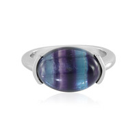 Bi Colour Fluorite Silver Ring