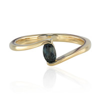 9K Teal Queensland Sapphire Gold Ring (Mark Tremonti)