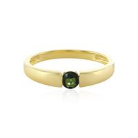 Green Tourmaline Silver Ring
