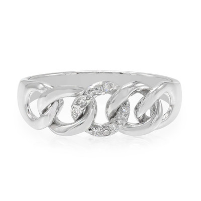 SI Diamond Silver Ring