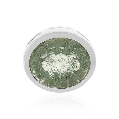 Green Amethyst Silver Pendant (MONOSONO COLLECTION)