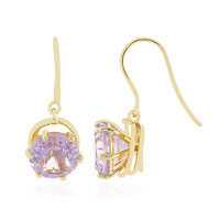 9K Lavender Quartz Gold Earrings (PHANTASIA)