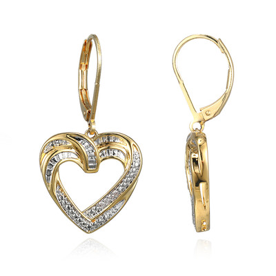 I3 (I) Diamond Brass Earrings (Juwelo Style)