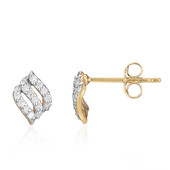 9K I3 (I) Diamond Gold Earrings