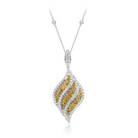 14K SI2 Orange Diamond Gold Necklace (CIRARI)