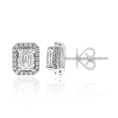 18K SI2 Diamond Gold Earrings (CIRARI)