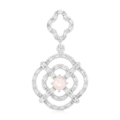 Ceylon Pink Sapphire Silver Pendant