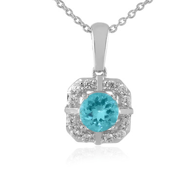 Blue Apatite Silver Necklace