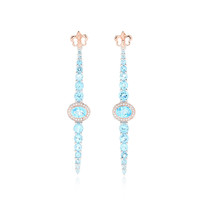 Sky Blue Topaz Silver Earrings (Dallas Prince Designs)