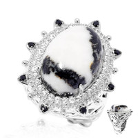 Zebra Jasper Silver Ring (Dallas Prince Designs)
